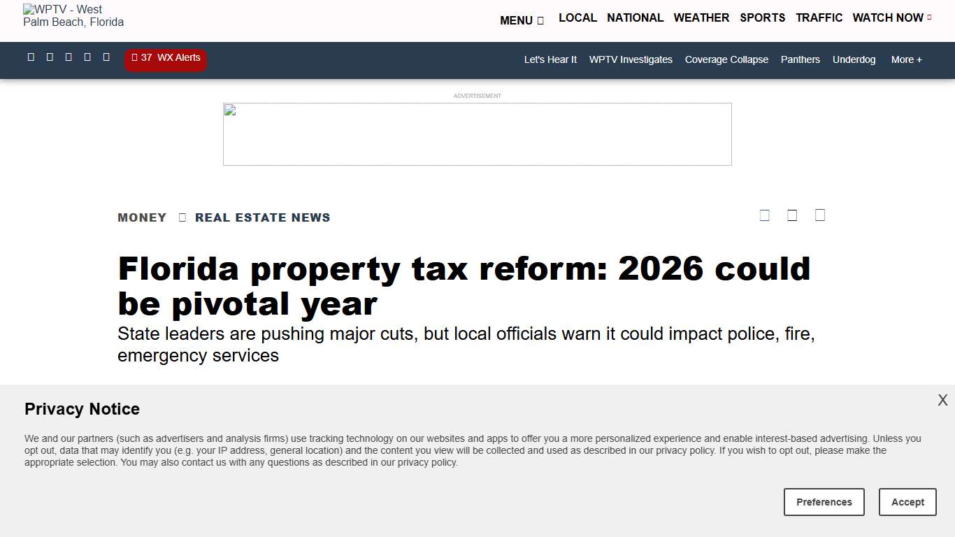 Property tax reform: 2026 could be pivotal year in Florida