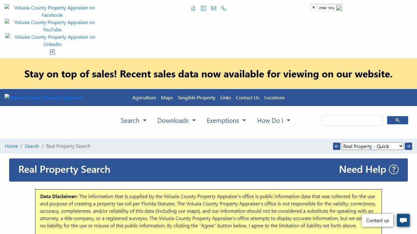 Real Property Search Volusia County Property Appraiser's Office